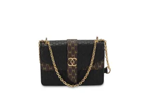 JOHANNA SATCHEL BAG - BLACK