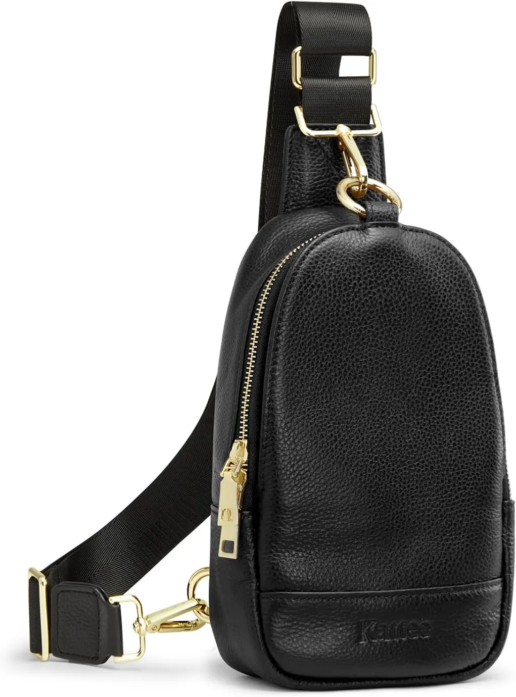 Kattee Sling Bag for Women, Leather Fanny Packs for Women, Small Crossbody Chest Bag with RFID Blocking