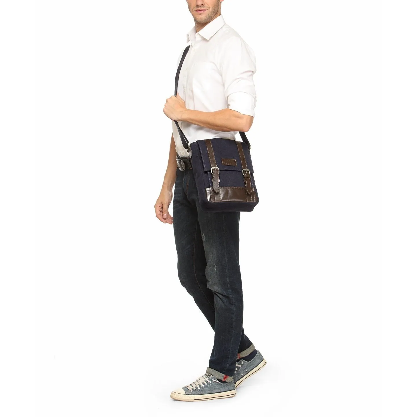 Leather Messenger Bag - PR1151