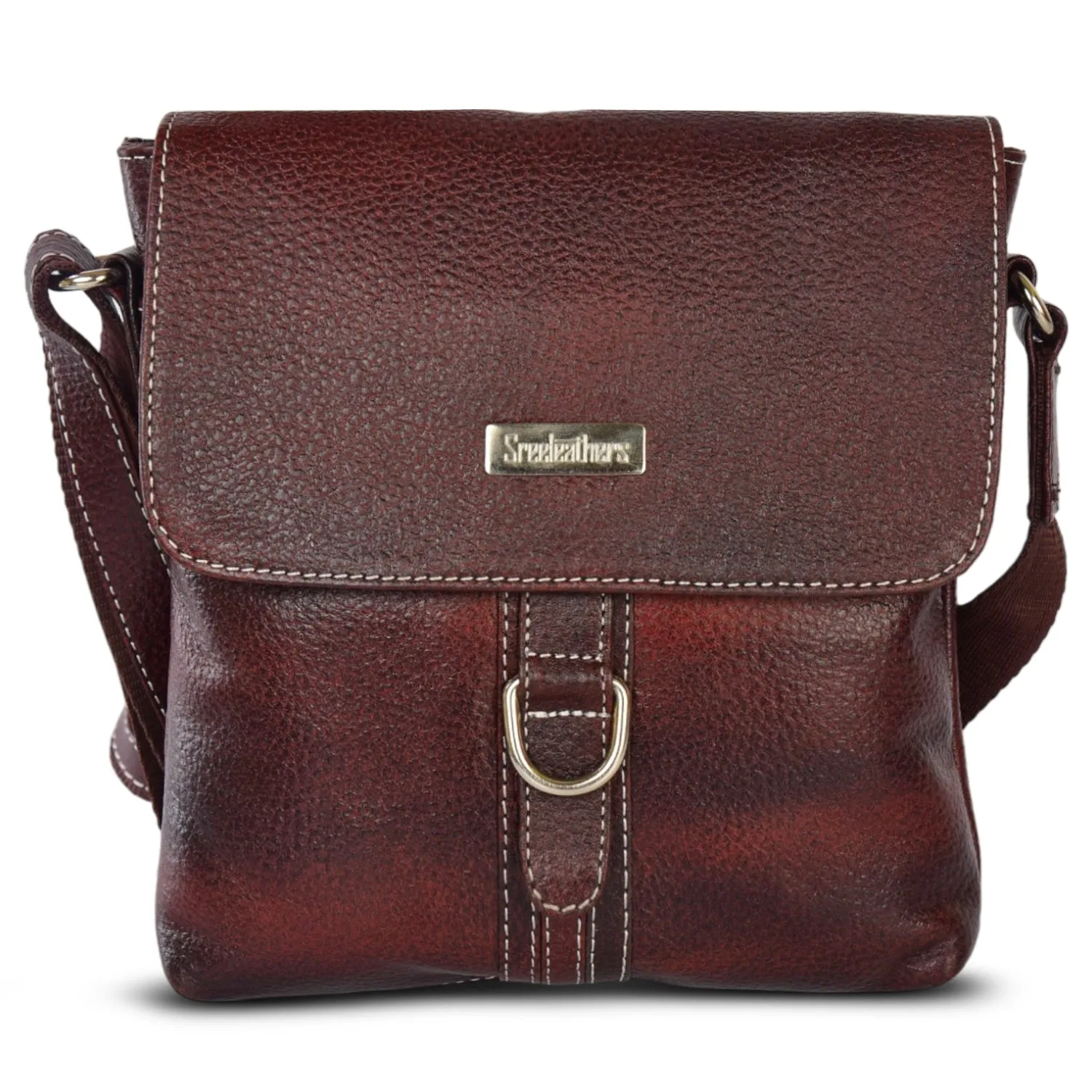 LEATHER SLING BAG 998908 (BROWN)