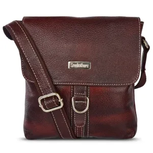 LEATHER SLING BAG 998908 (BROWN)