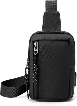 Long Keeper Mini Sling Bag - Men Women Small Waterproof Crossbody Bag Casual Phone Chest Bag for Travelling Hiking