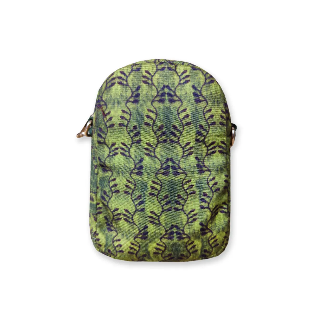 Mini Sling Bag-Kalamkari Green Bel