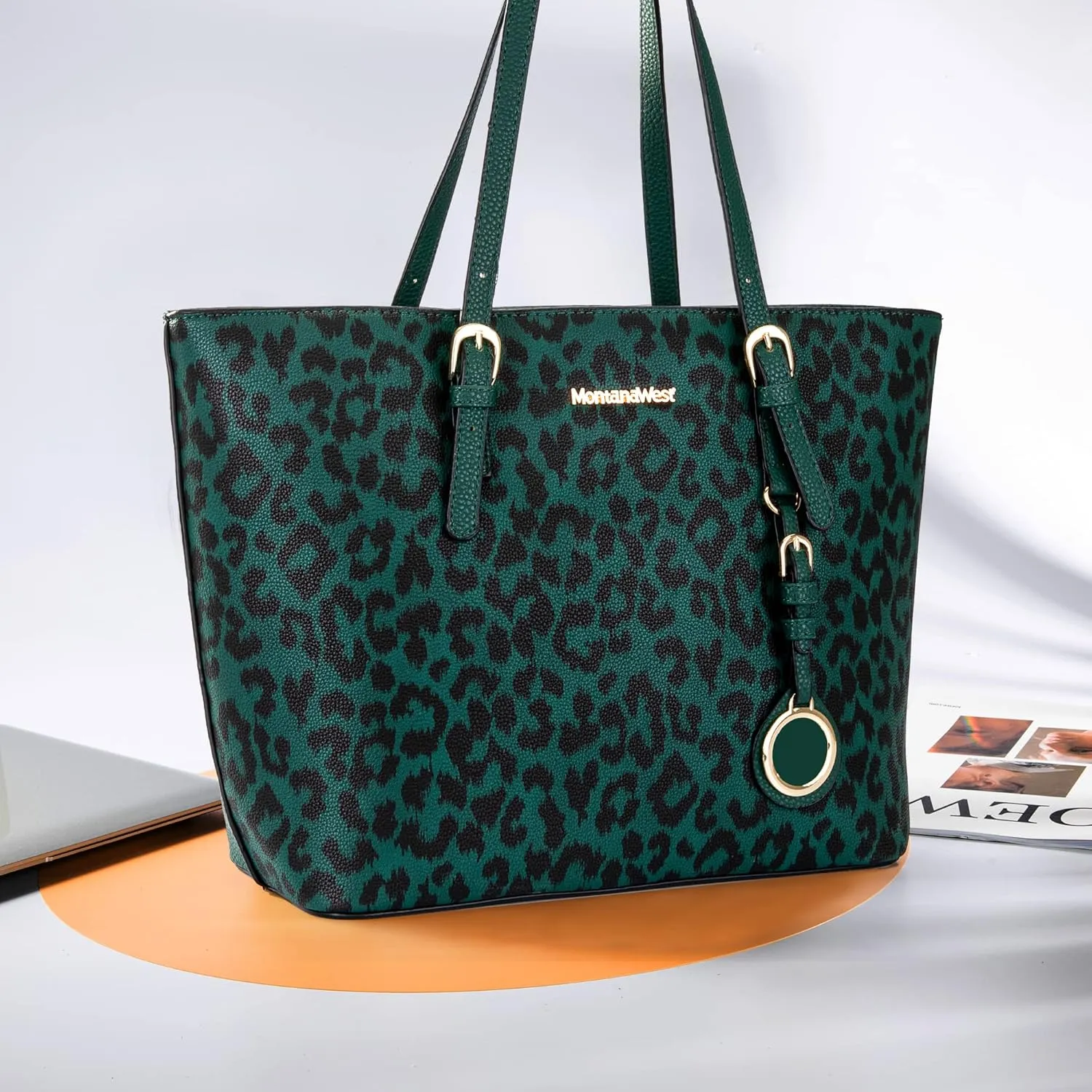 Montana West Purses for Women Tote Bag 3Pcs Set Leopard Print Satchel Handbags