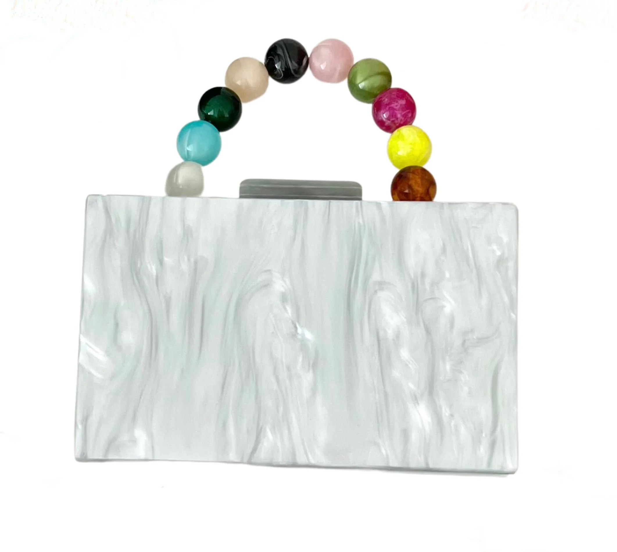 Multi Acrylic Evening Clutch
