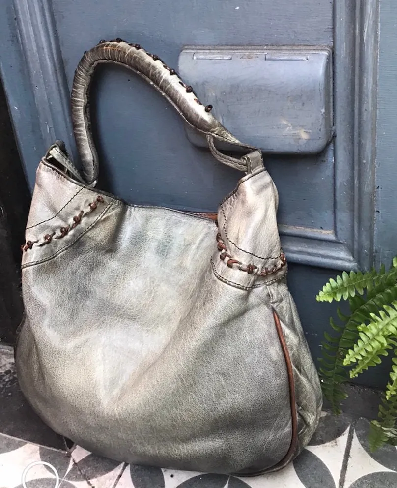 Numero 10/Super soft grey lambskin hobo