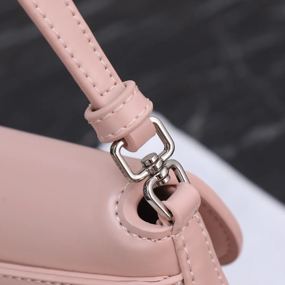P Cleo Leather Shoulder Bag With Flap