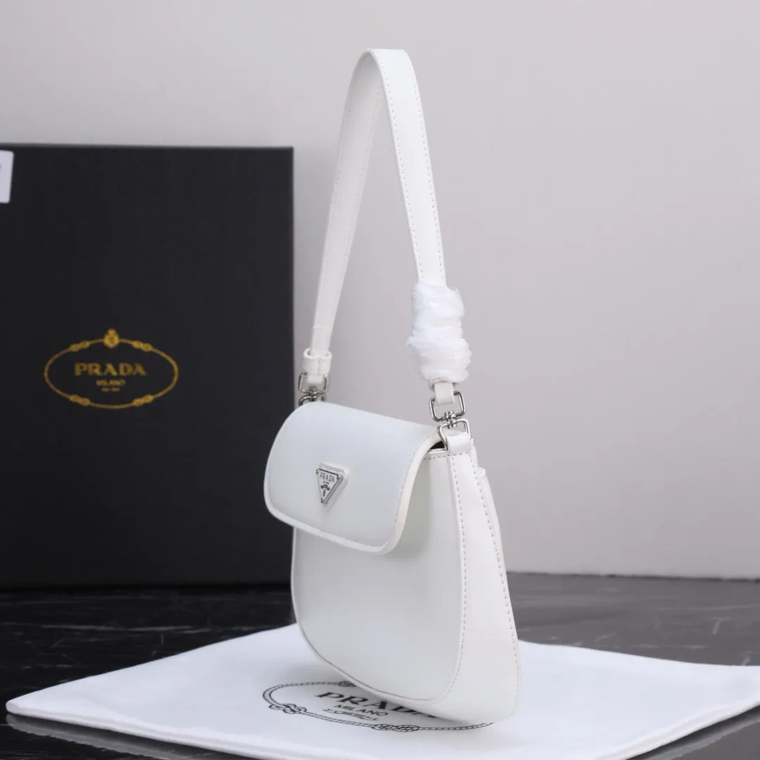 P Cleo Leather Shoulder Bag With Flap