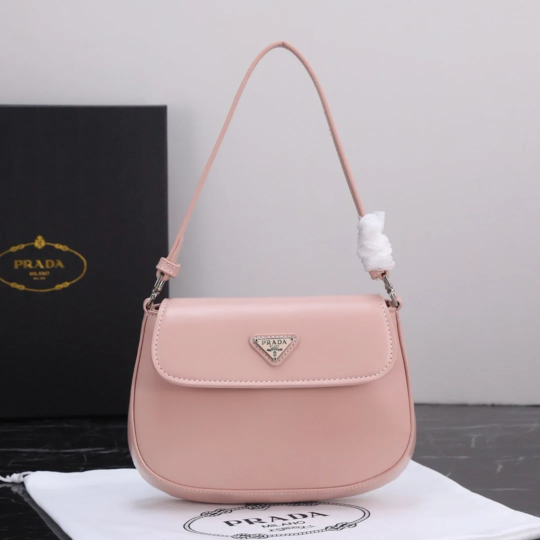 P Cleo Leather Shoulder Bag With Flap