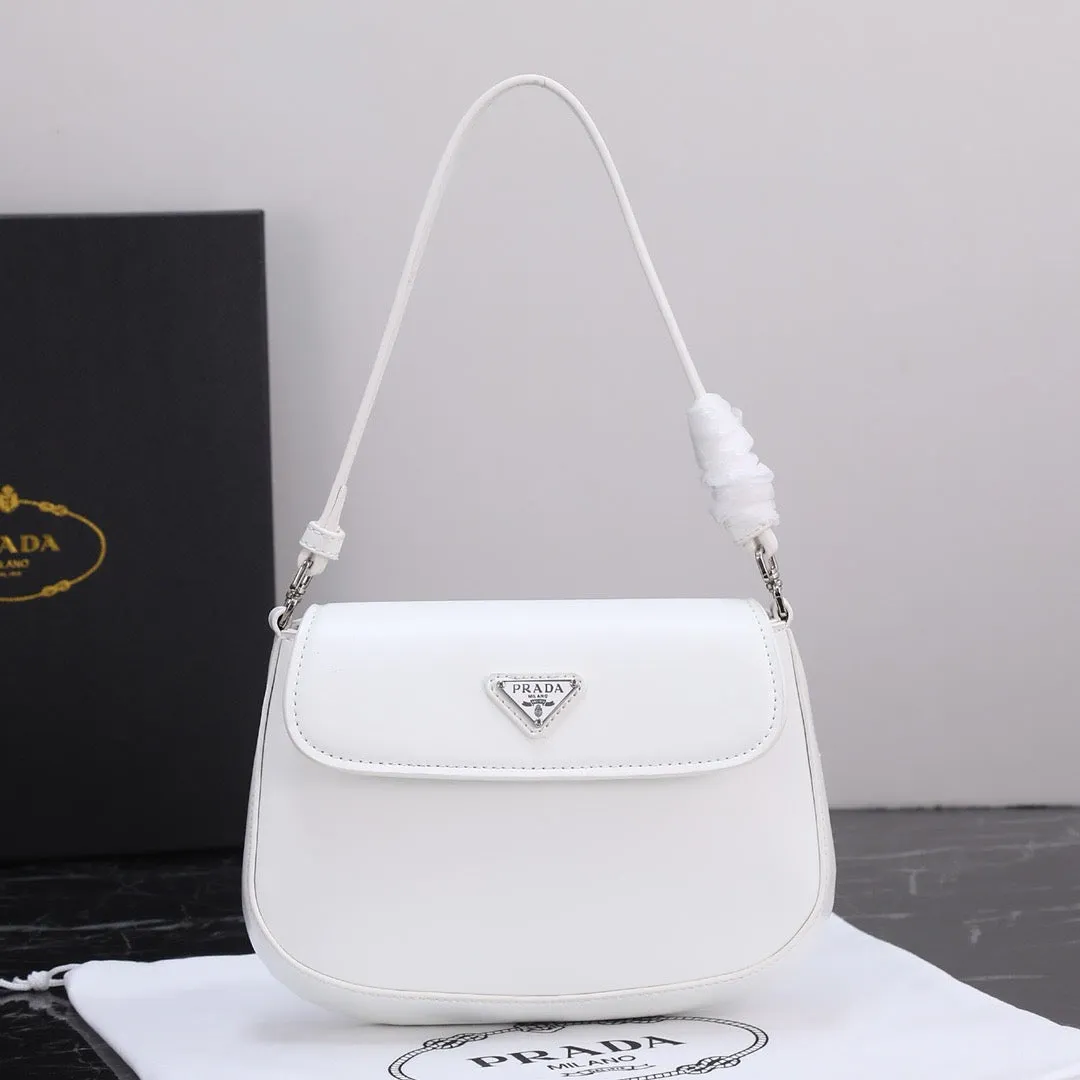 P Cleo Leather Shoulder Bag With Flap