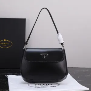 P Cleo Leather Shoulder Bag With Flap