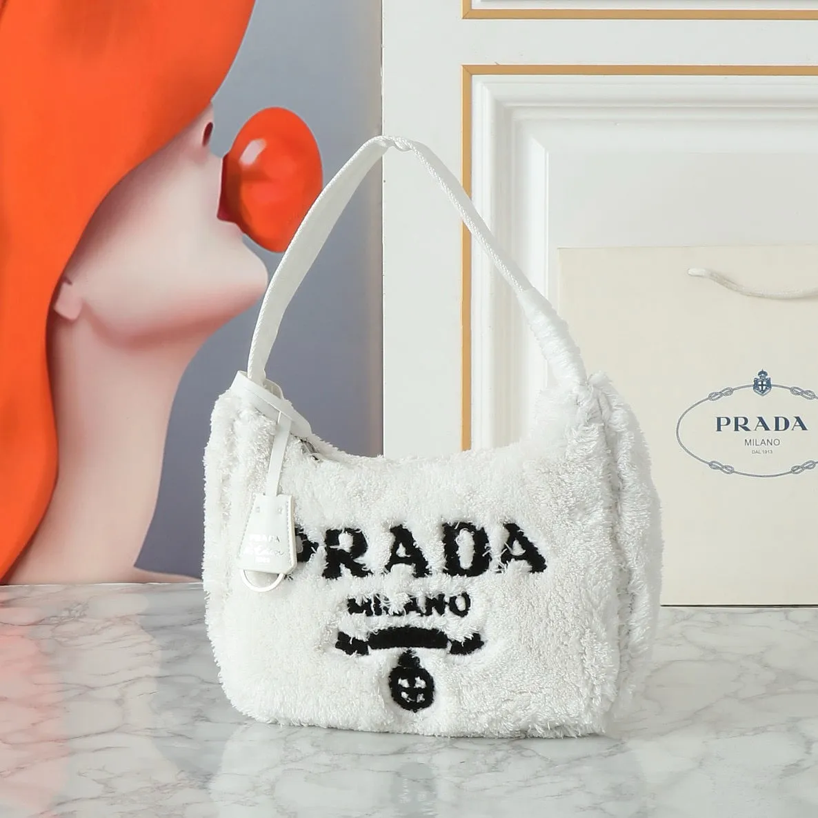 P Re-edition 2000 Teddy Mini Bag