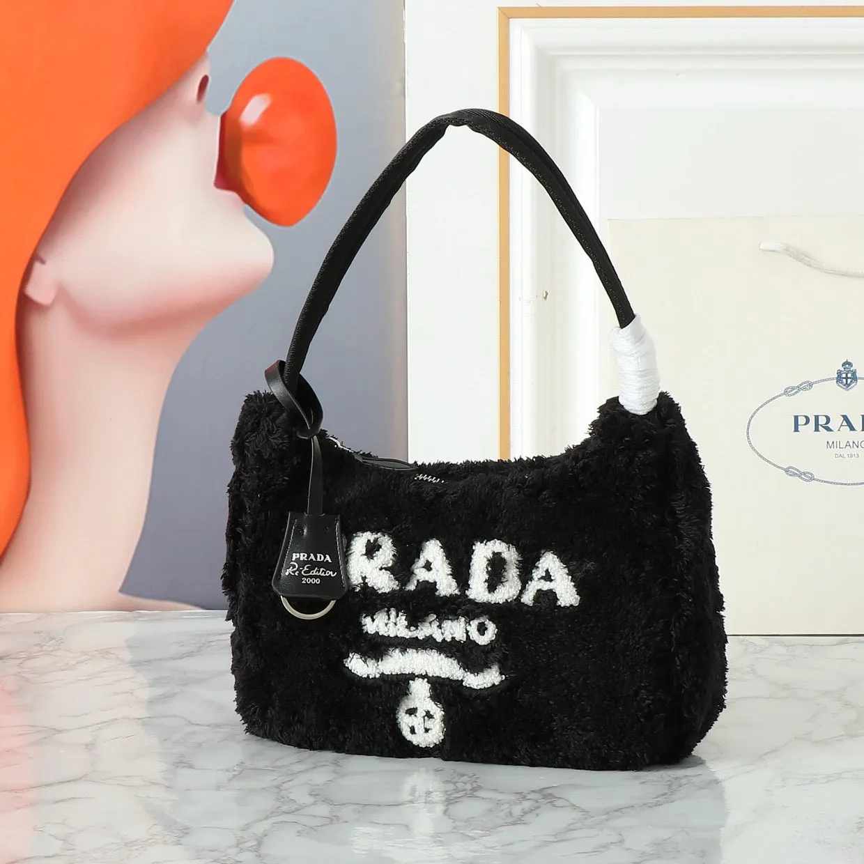 P Re-edition 2000 Teddy Mini Bag