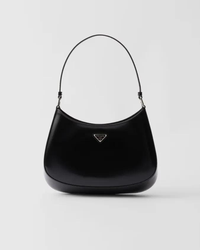 Prada cleo brushed leather shoulder bag