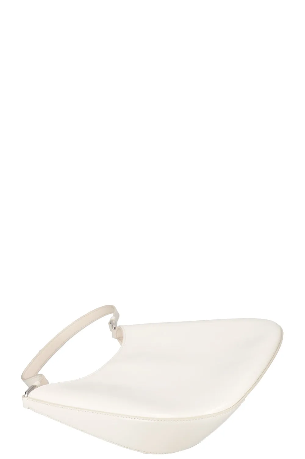 PRADA Cleo Shoulder Bag Brushed Leather White