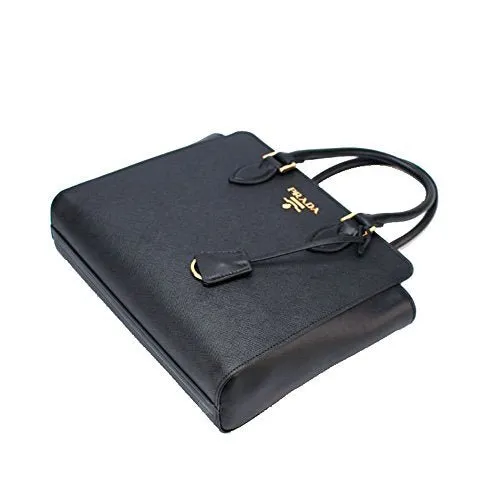 Prada Women's Saffiano Leather Shoulder Tote Handbag 1BA113