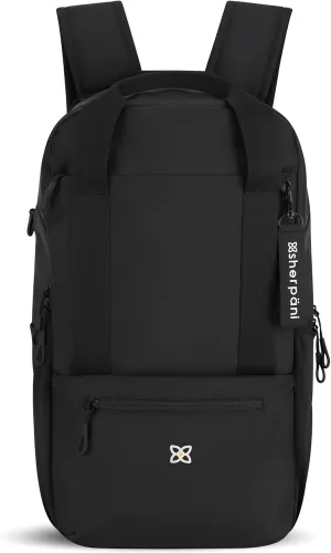 Sherpani Camden, Convertible Backpack, 3 in 1 Tote Bag, Women Crossbody Bag, Cross Body Purse, 21L Travel Backpack, Travel Gifts for Mothers Day 2025, RFID Protection, Fits 15 Laptop (Raven)