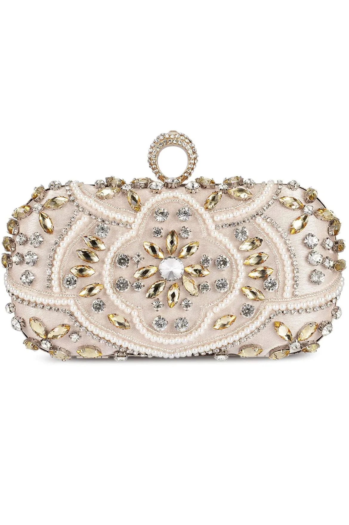 Silver Crystal Wedding Purse