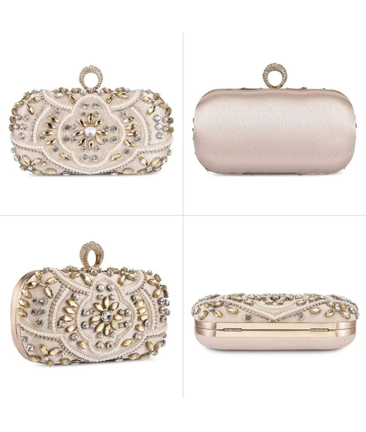 Silver Crystal Wedding Purse