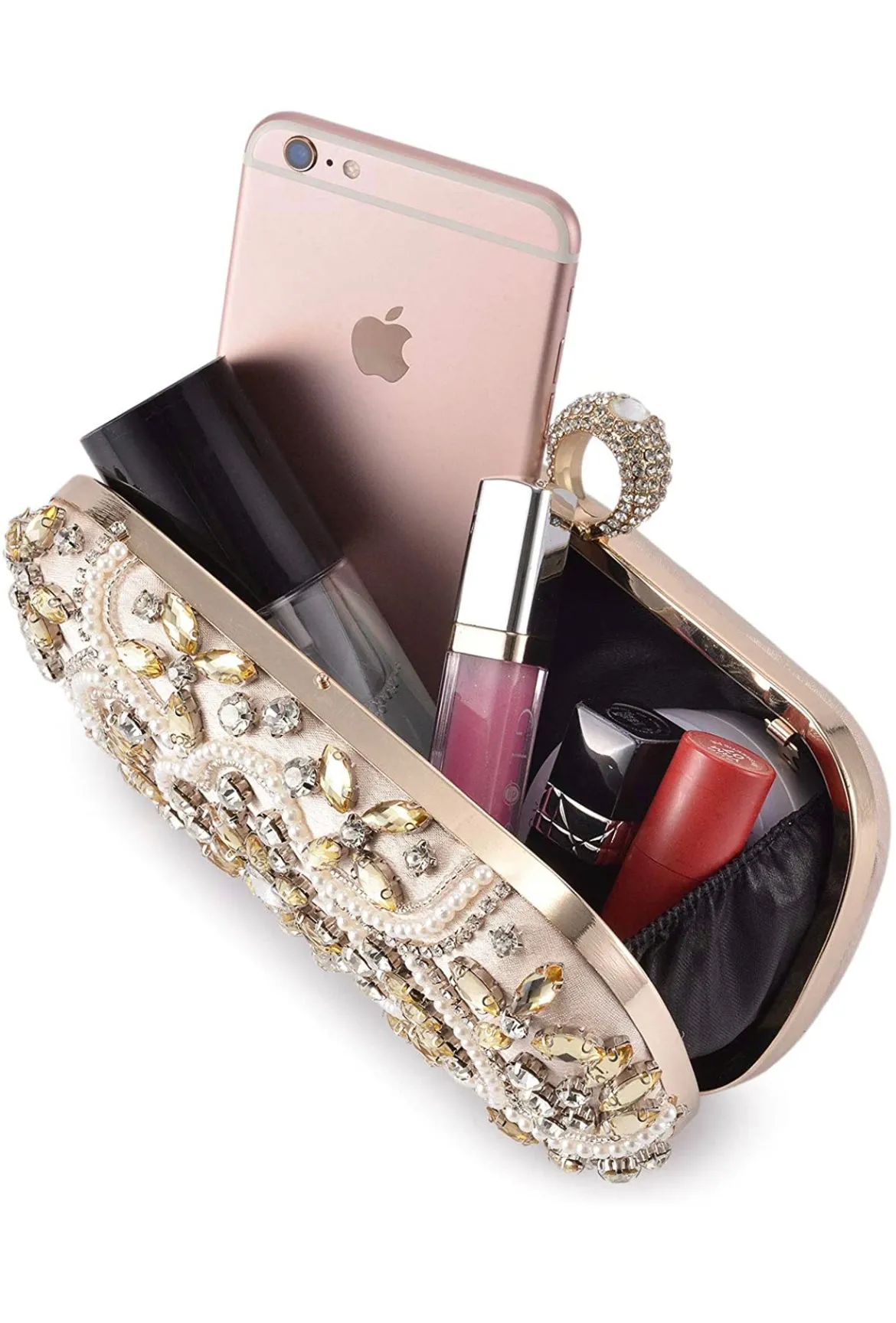 Silver Crystal Wedding Purse