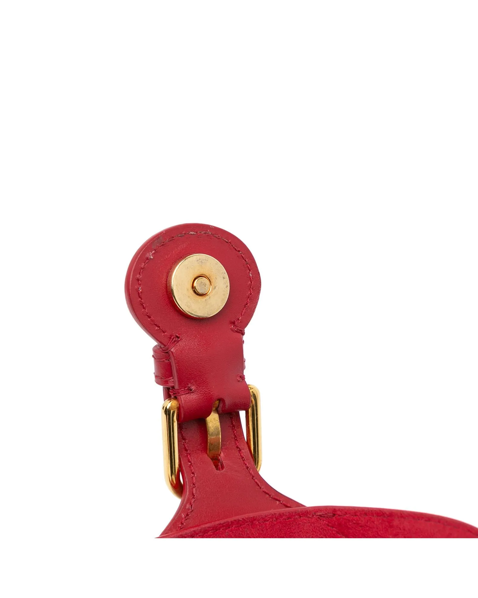 Small Leather Crossbody Bag with Buckle Closure