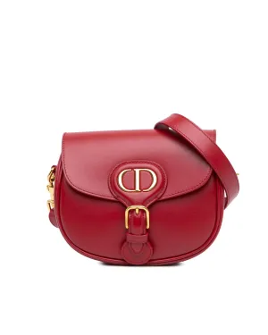 Small Leather Crossbody Bag with Buckle Closure