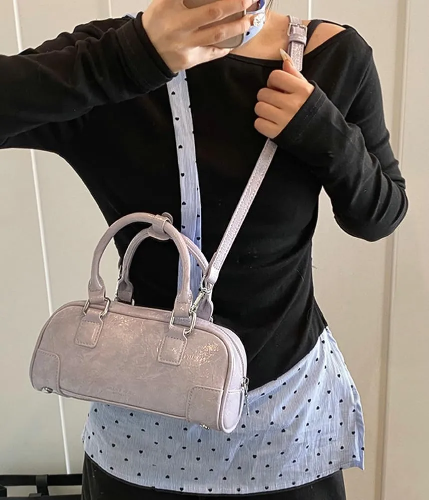 Trendy Bowling Tote Handbag for Women in 2025 Shoulder Crossbody Bag Satchel Bags with Adjustable Sholuder Strap