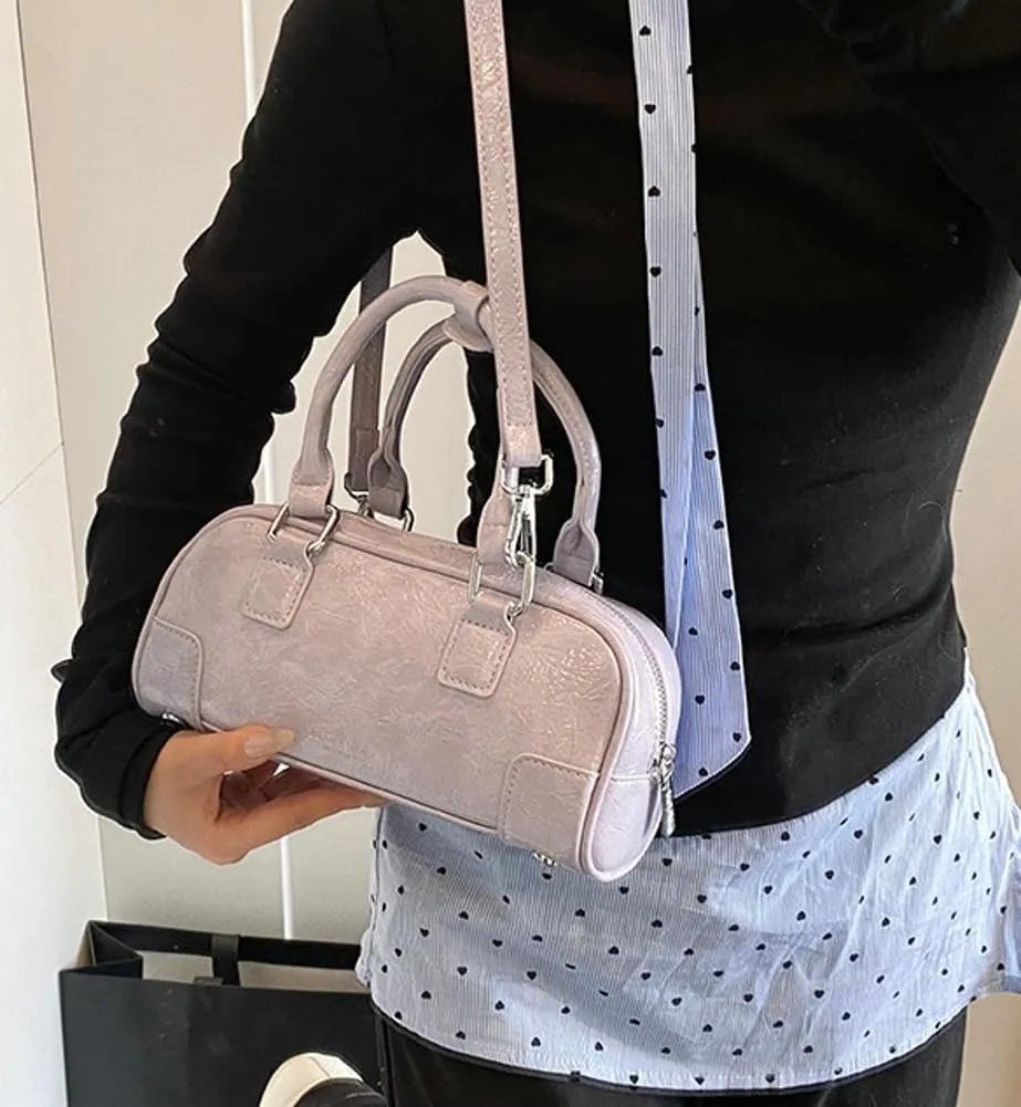 Trendy Bowling Tote Handbag for Women in 2025 Shoulder Crossbody Bag Satchel Bags with Adjustable Sholuder Strap