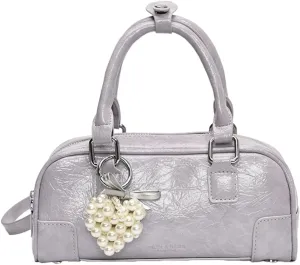 Trendy Bowling Tote Handbag for Women in 2025 Shoulder Crossbody Bag Satchel Bags with Adjustable Sholuder Strap