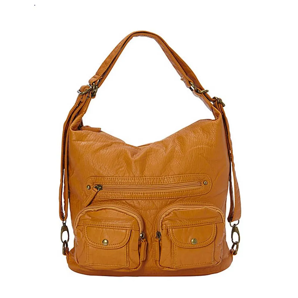 Washable Backpack Soft Multi Pocket