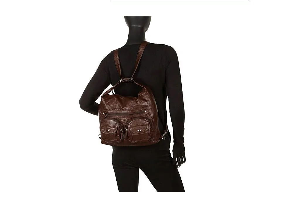 Washable Backpack Soft Multi Pocket
