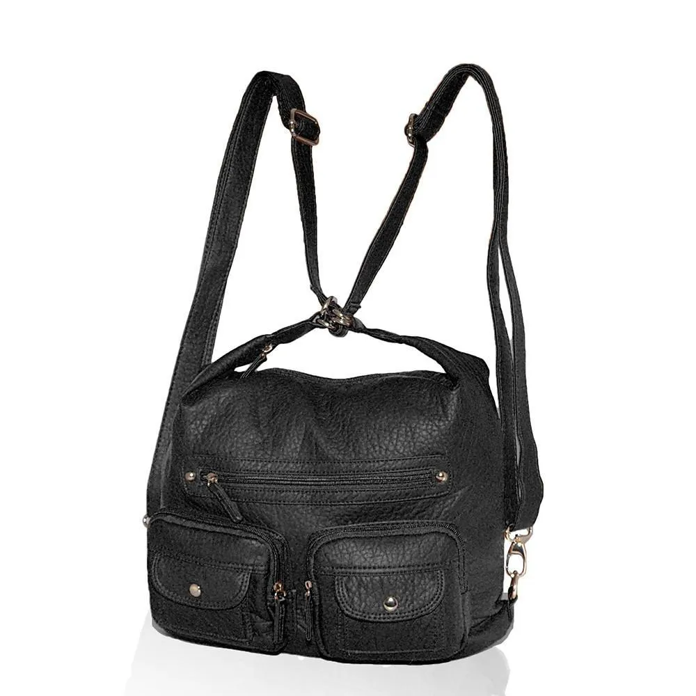 Washable Backpack Soft Multi Pocket