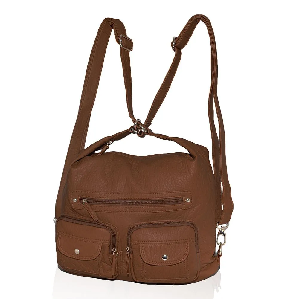 Washable Backpack Soft Multi Pocket