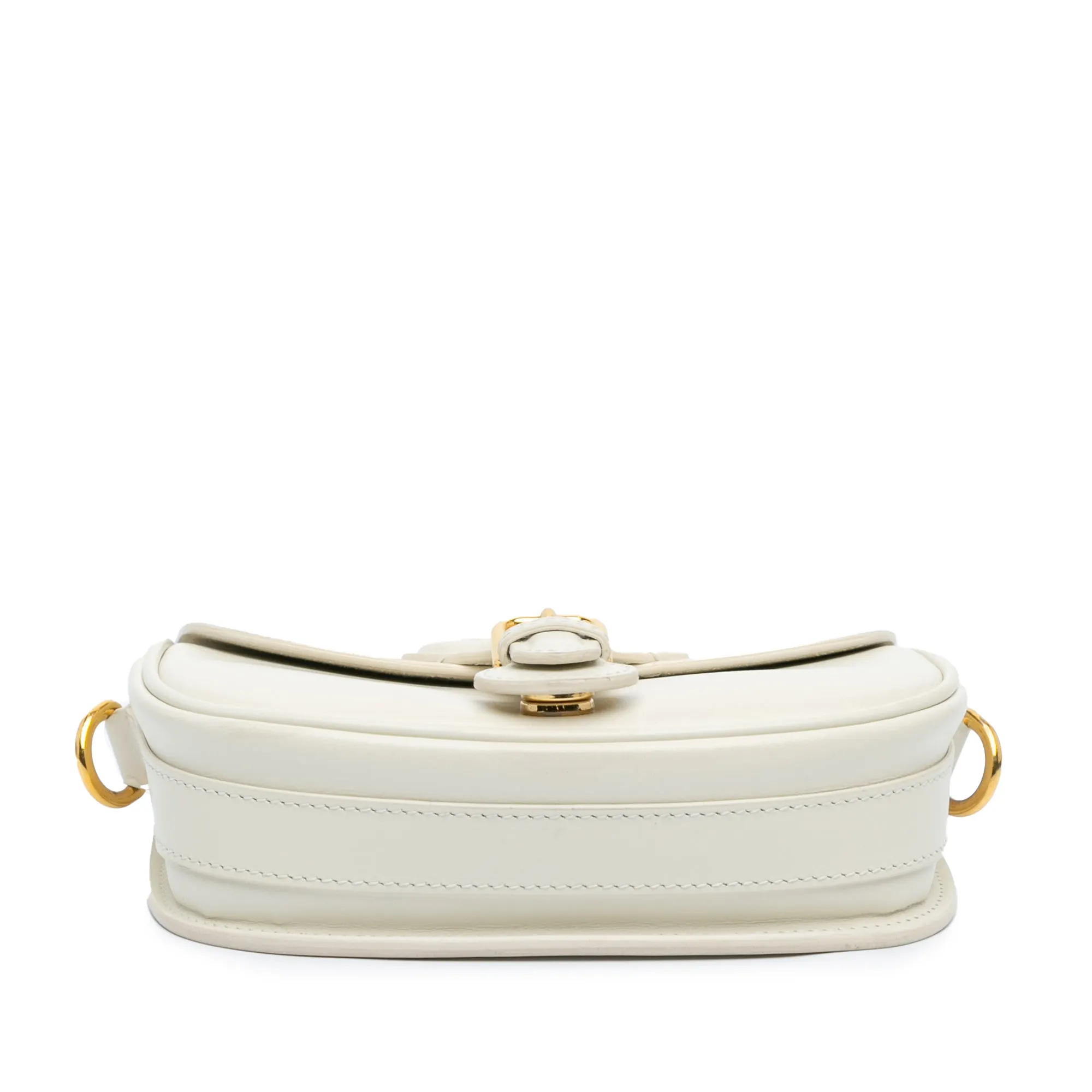 White Dior Small Leather Bobby Crossbody
