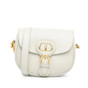 White Dior Small Leather Bobby Crossbody