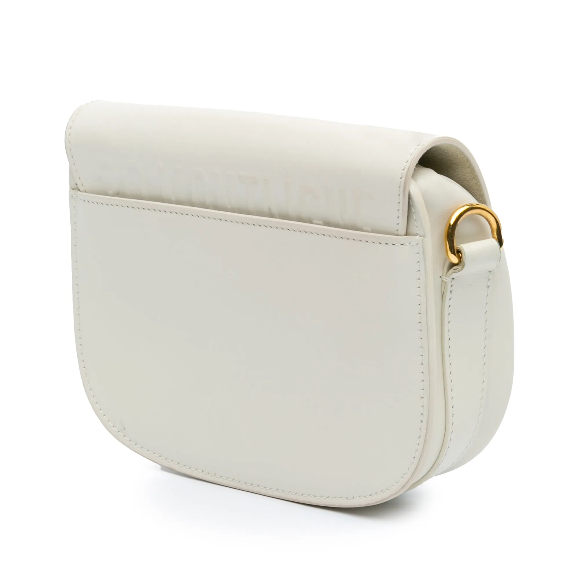 White Dior Small Leather Bobby Crossbody